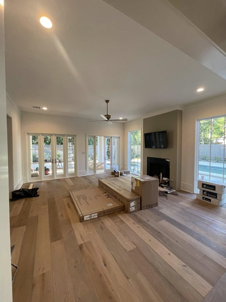 New construction living room wiring