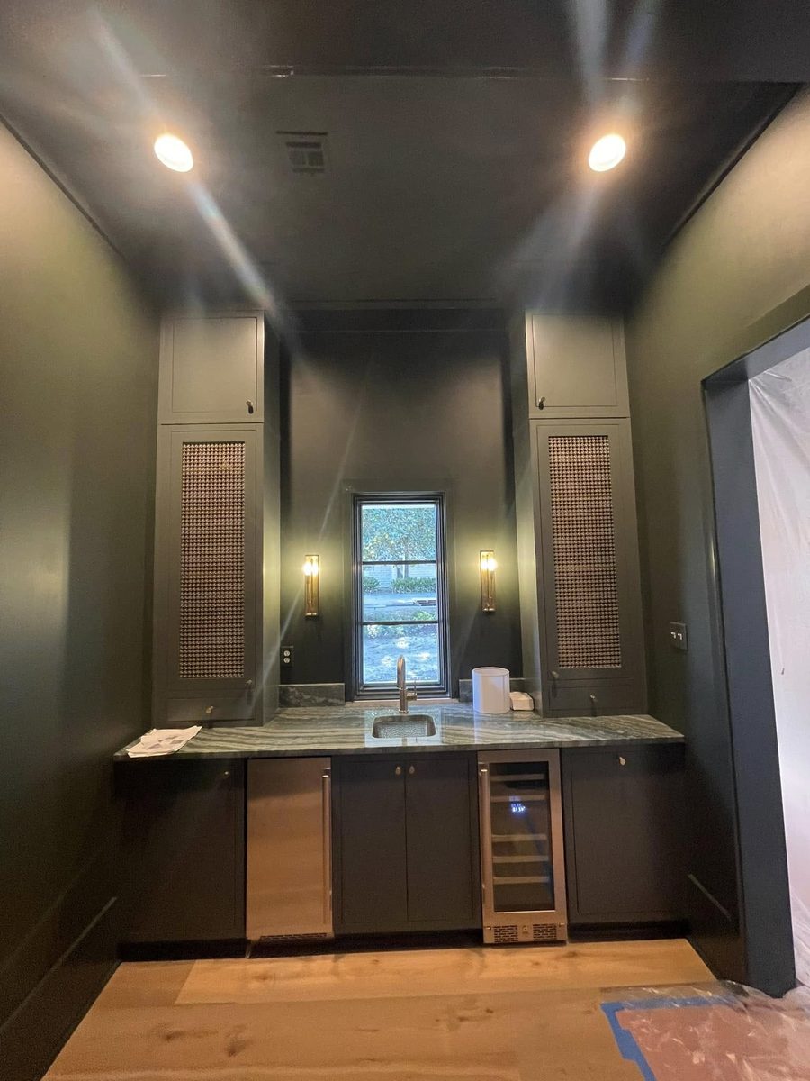 Wet bar wiring and outlets